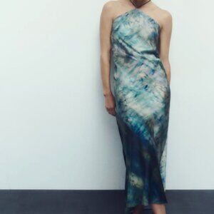 ZARA Silk Maxi Dress
